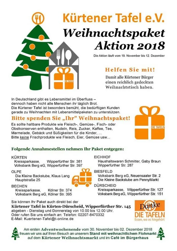Archivbild 2018 – Kürtener Tafel
