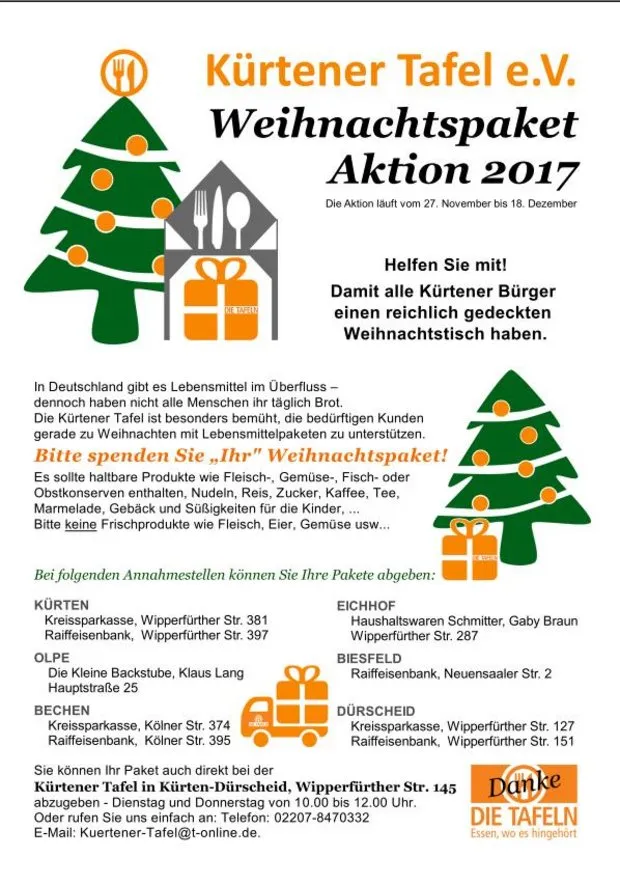 Archivbild 2017 – Kürtener Tafel